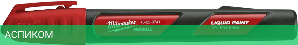 Маркер строительный Milwaukee Inkzall красный (4932492143)
