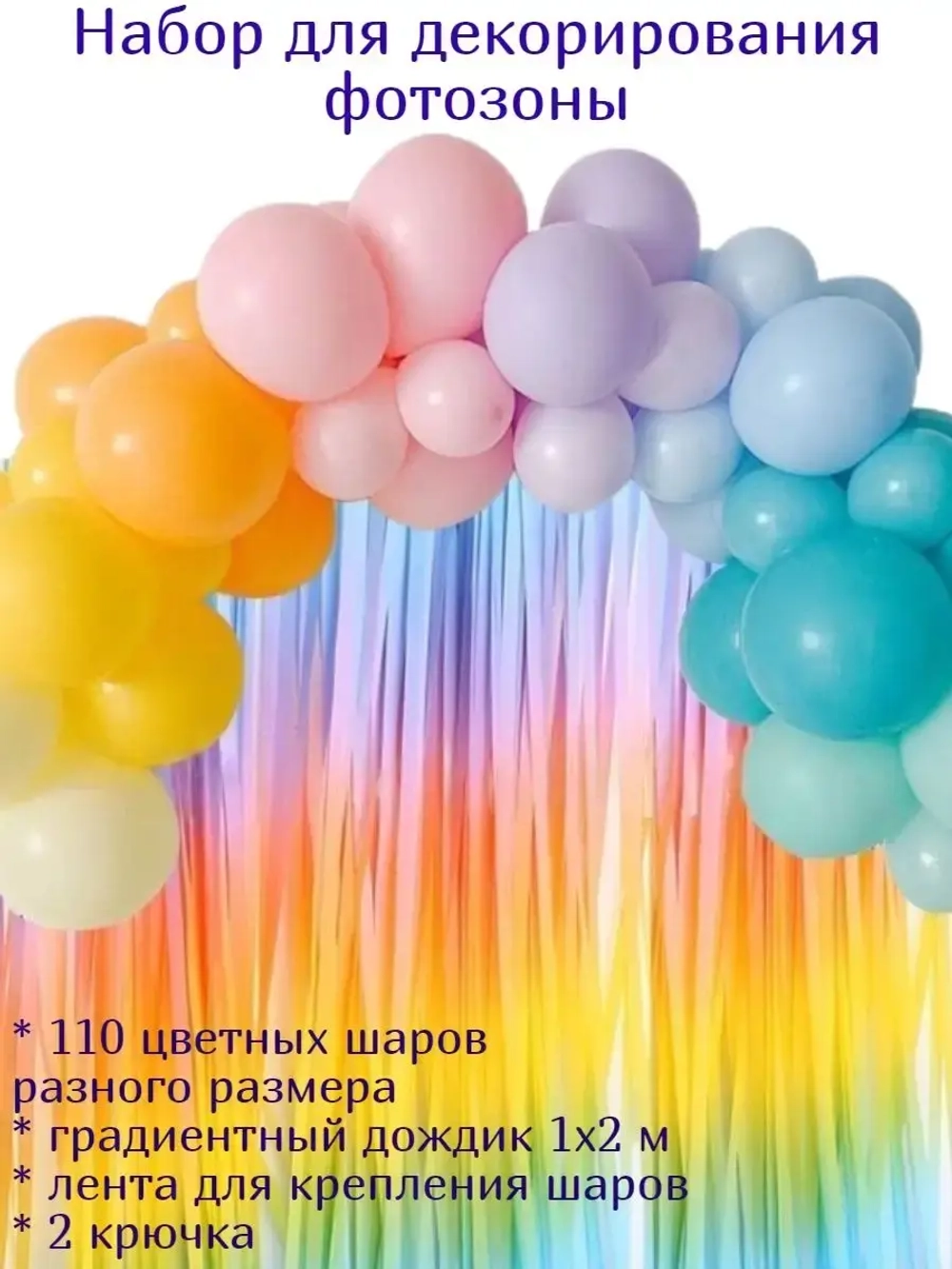Набор шаров для украшения фотозоны