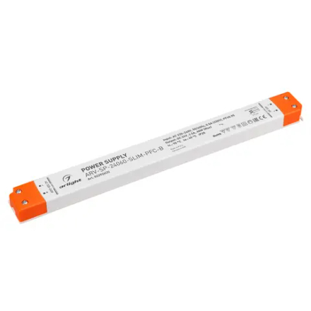 Блок питания ARV-SP-24060-SLIM-PFC-B (24V, 2.5A, 60W) (Arlight, IP20 Пластик, 5 лет) 022924(3)