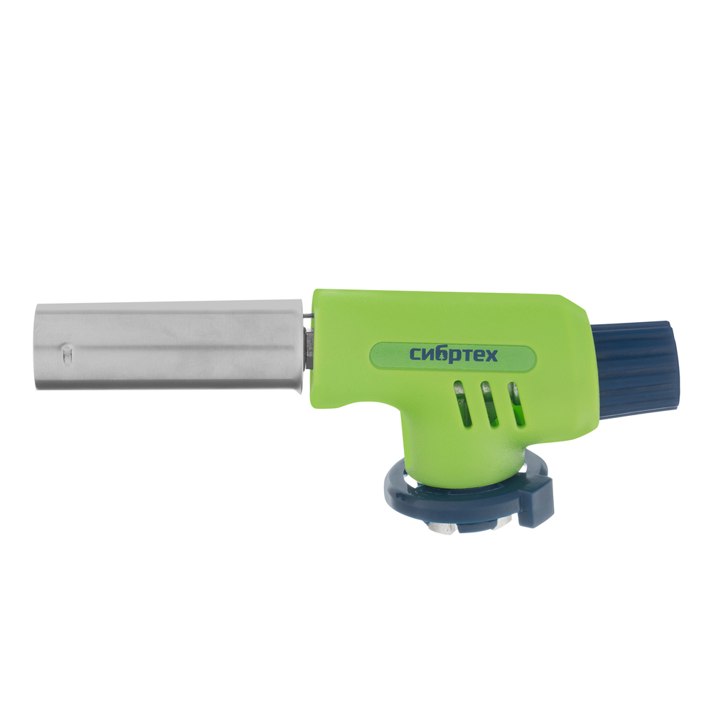Горелка газовая на бутановый баллон, регулятор уровня пламени, пьезоподжиг Сибртех 91420