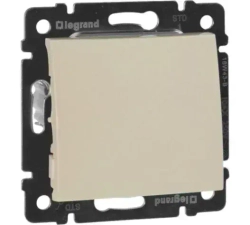 Выключатель одноклавишный Legrand Valena 774301+ рамка Legrand Valena 774351 слоновая кость- 1 шт.