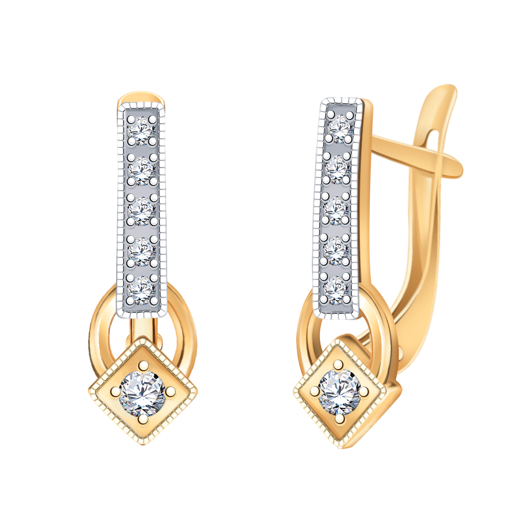 Серьги из золота 585 пробы