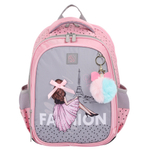 Ранец, спинка эргономичная, 2 отделения, 38*27*16 см, COMFORT Light, Paris Fashion, КОКОС, 232344