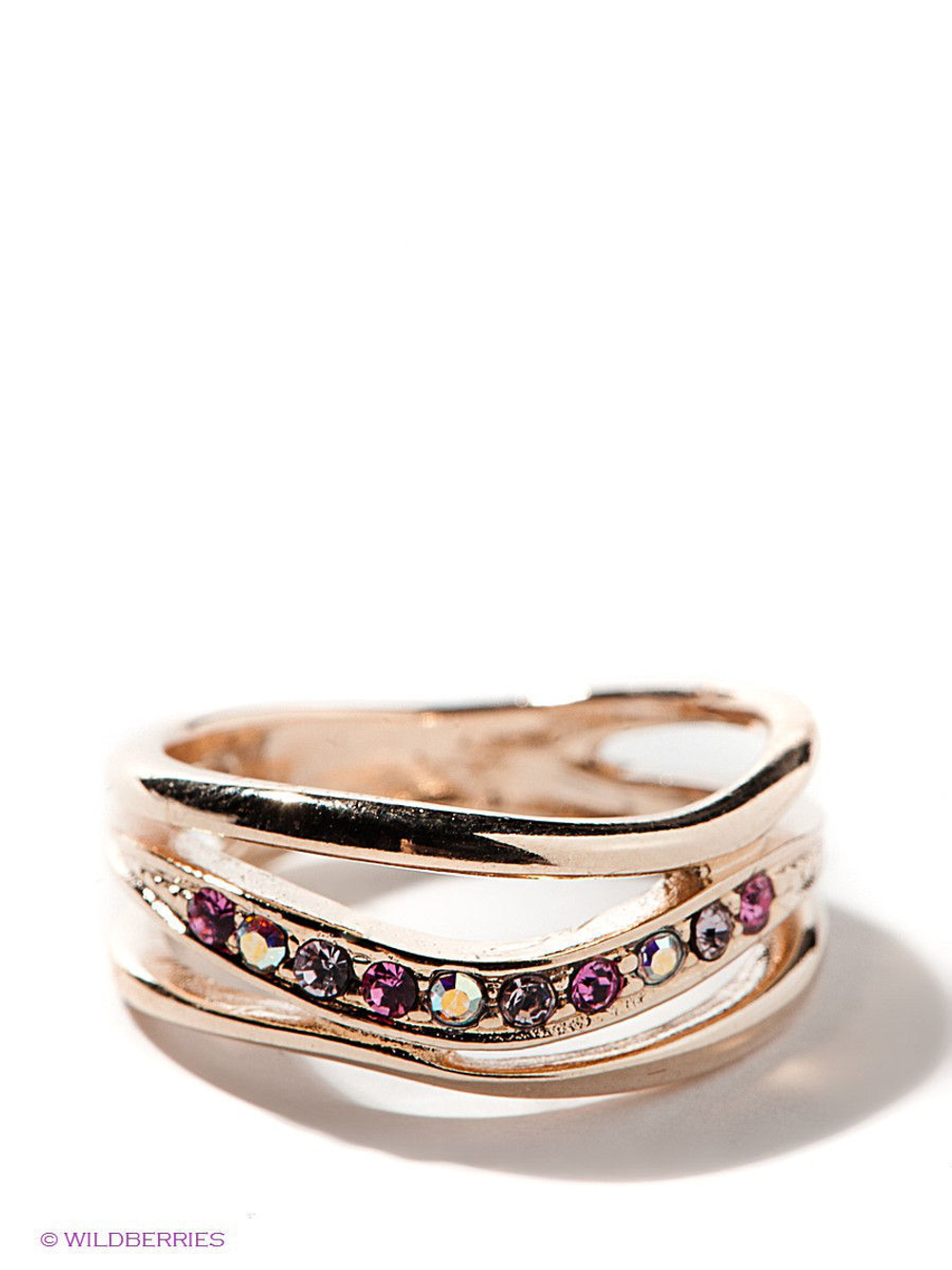 "Зефир"  кольцо в золотом покрытии из коллекции "Десерт" от Jenavi