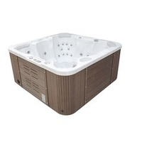 Гидромассажный бассейн IQUE Corsica 2000-CFL (200х200х89 см) Brushed walnut