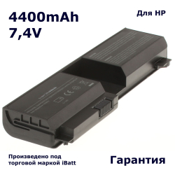 Аккумулятор iBatt 4400mAh, для HP- Pavilion tx2000es tx2510us Tablet PC tx1000 tx1350ER tx2513cl tx1017AU tx1128EA tx2100