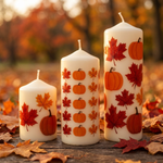 Трансфер переводной - декаль для свечей и гипса осень 010 А5