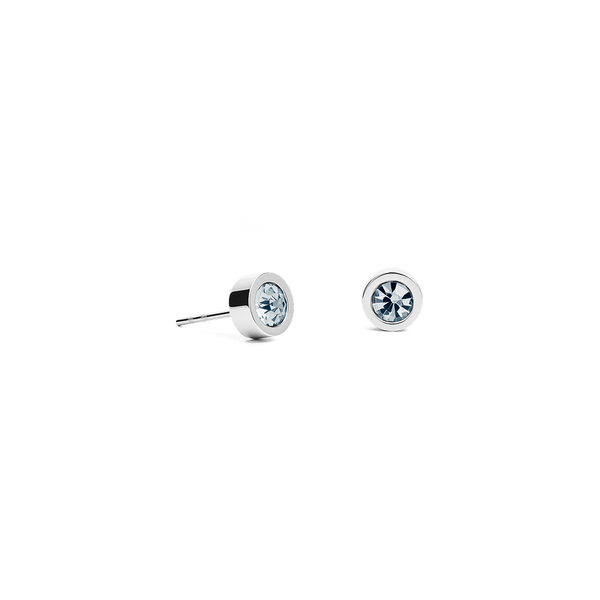 Серьги пусеты Fiore Luna Sky Blue 5х2,5 мм SWE125 BS S
