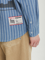 Мужская Рубашка Striped Denim - Pins