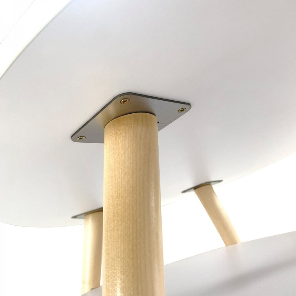 Стол журнальный Консул-4 белоснежный