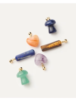 Подвеска-шарм Tiger Eye серебро 925 пробы покрытое золотом