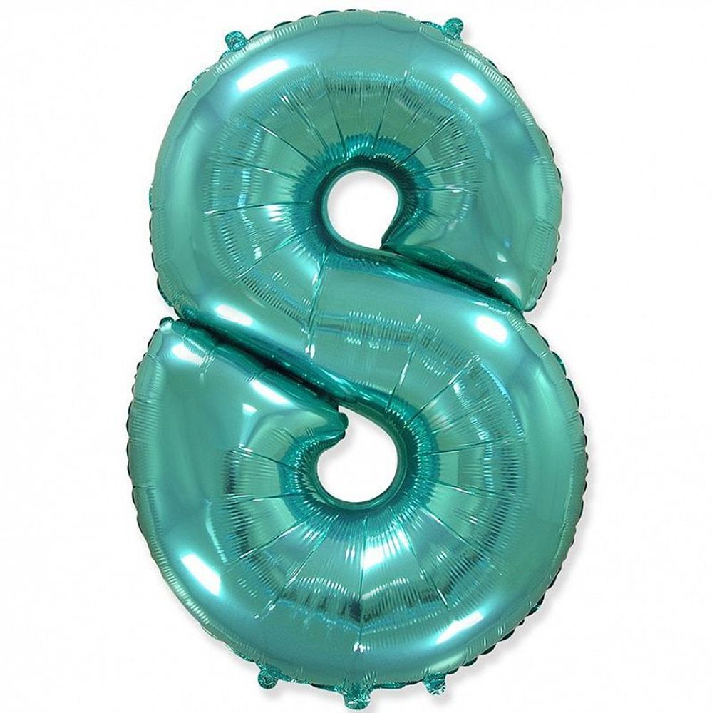 Цифра "8" Бирюзовый