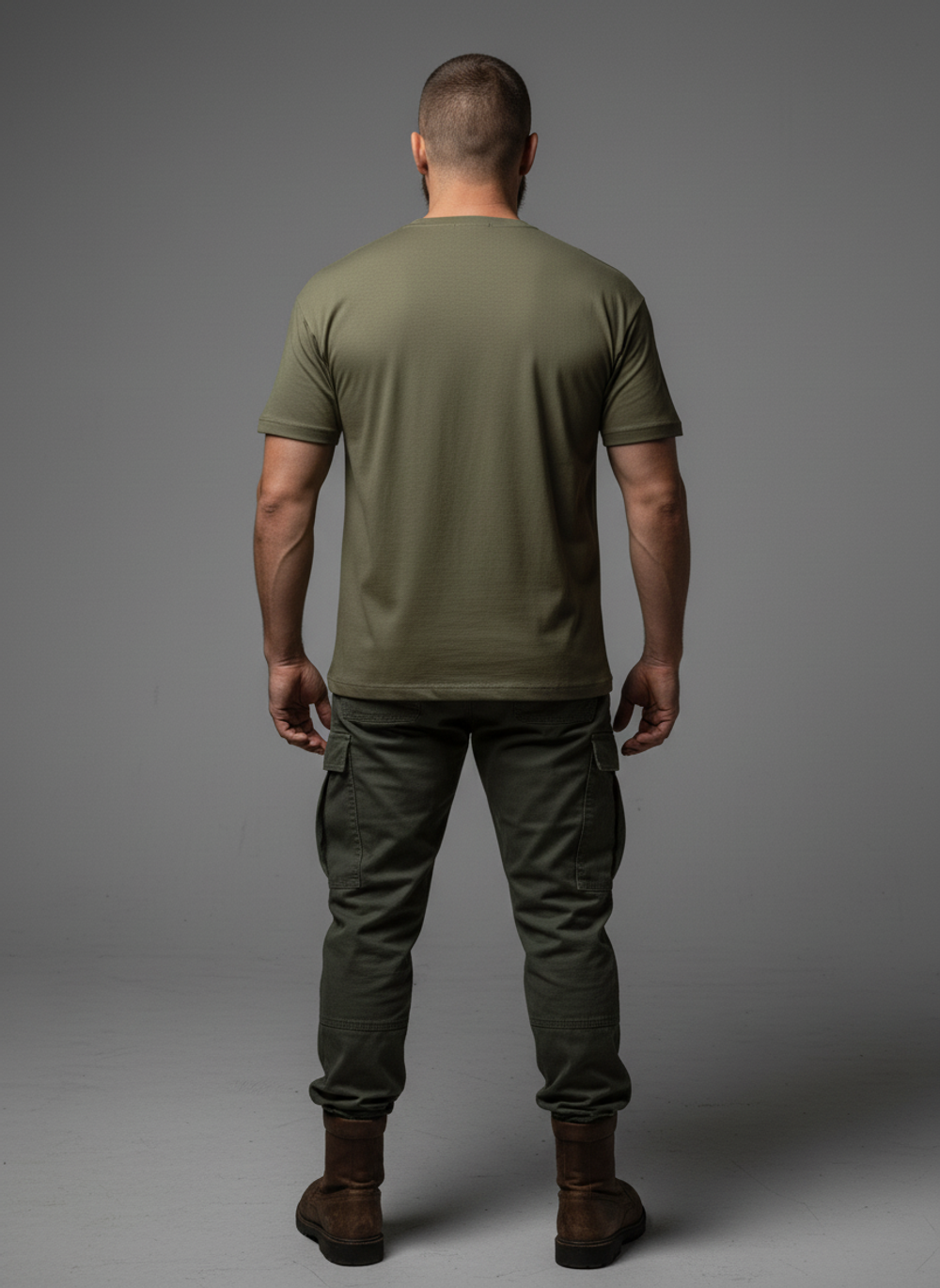 Футболка оверсайз LEGENDA Архангел Михаил хаки