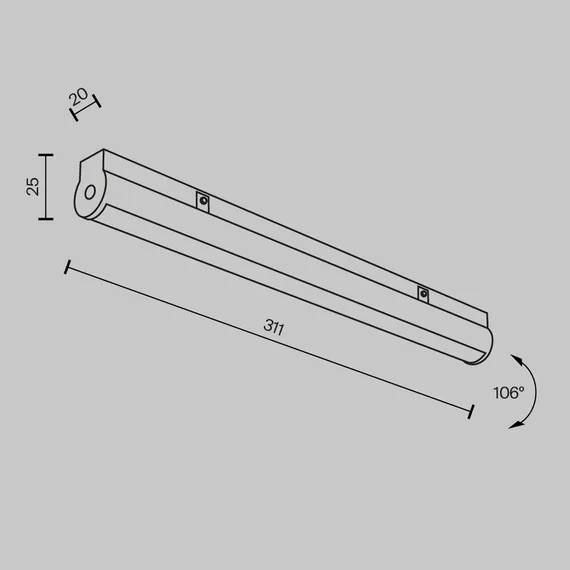 Трековый светильник Technical TR183-1-12WTW-B