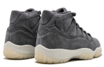 Jordan Air Jordan 11 Retro Premium Grey Suede leather Gray Suede non-slip shock absorption high-top retro basketball shoes men's Gray