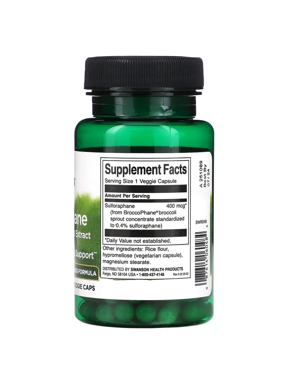 Сульфорафан из экстракта брокколи 400 мкг 60 капсул