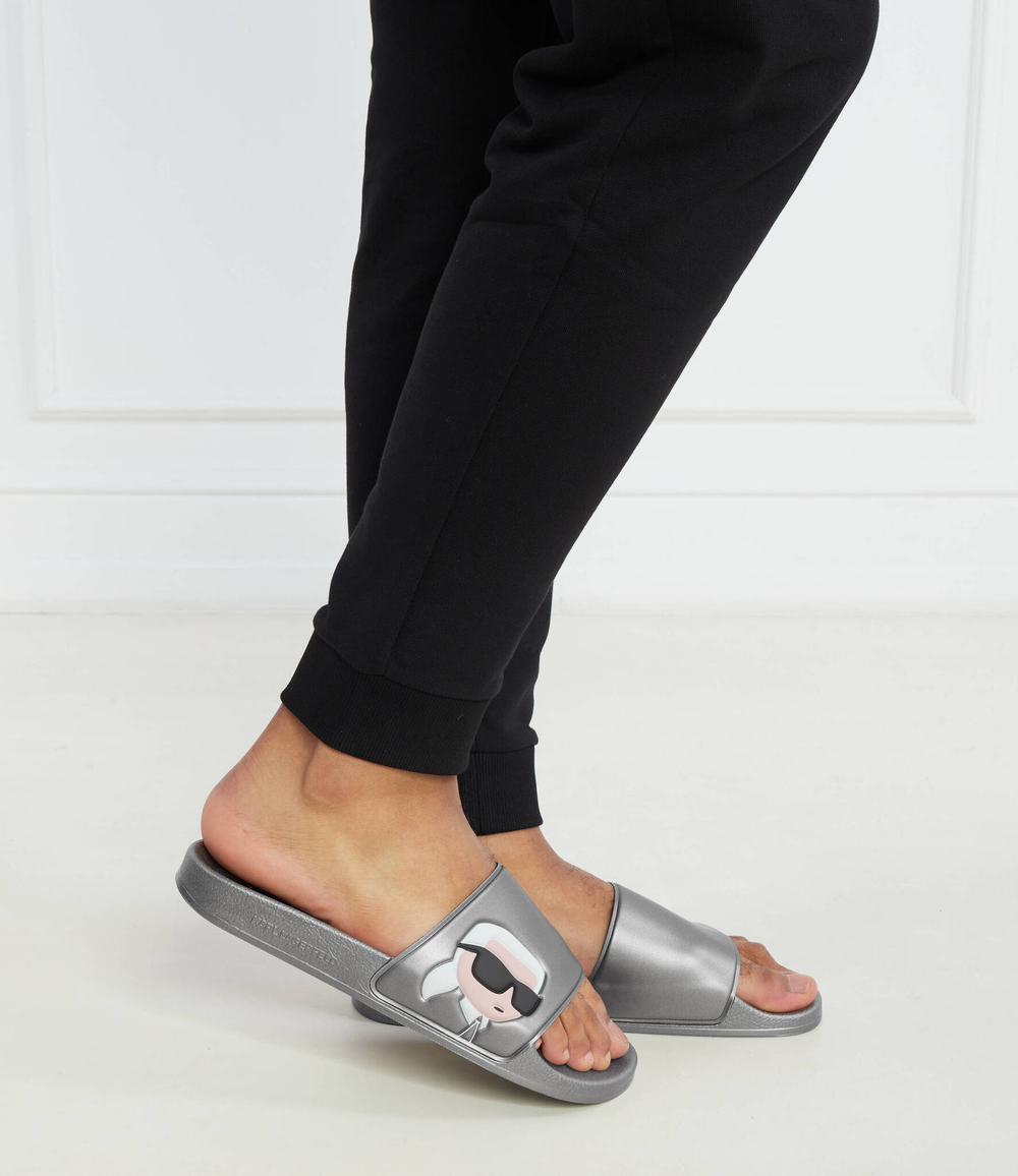 Шлепанцы KONDO Karl Lagerfeld - серебряный(KL70005N)