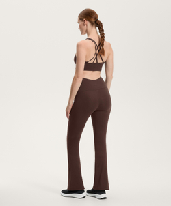 OYSHO Брюки-клеш для беременных Comfortlux 80 см, коричневый