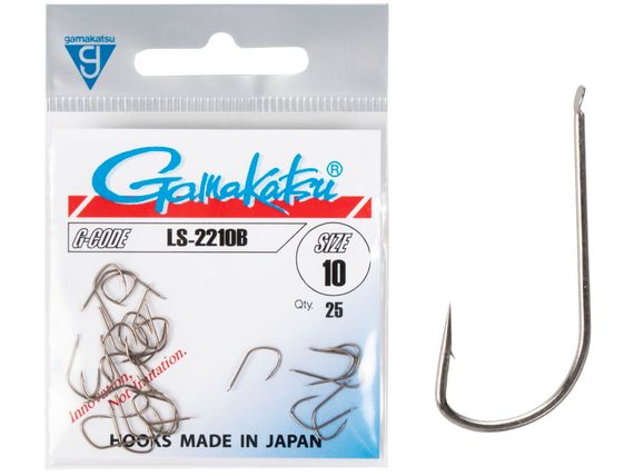 Крючки Gamakatsu LS-2210B HOOKS BRONZE разм. 10 25шт.