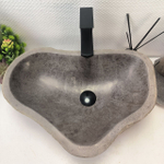 Раковина из речного камня RS-63650 (54*39*15) 0122
