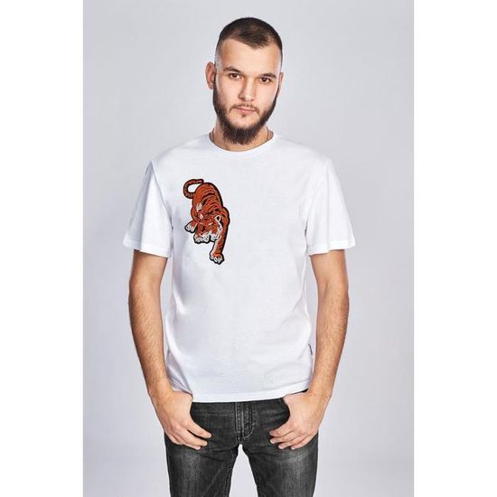 Термоаппликация Тигр, 15х8 см, цвет оранжевый