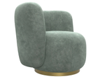 Кресло Лига-072, велюр BRUT 08 зеленый, Велюр, 131005