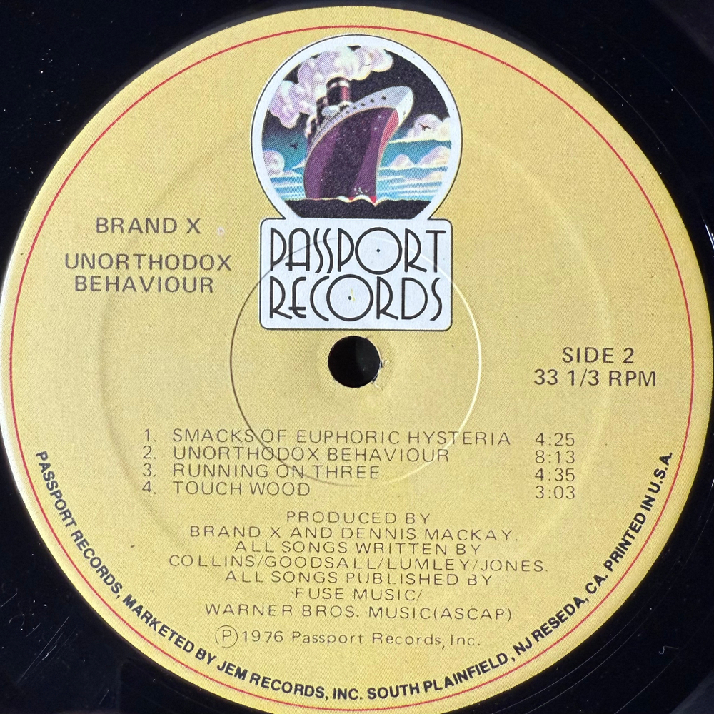 Виниловая пластинка Brand X – Unorthodox Behaviour LP