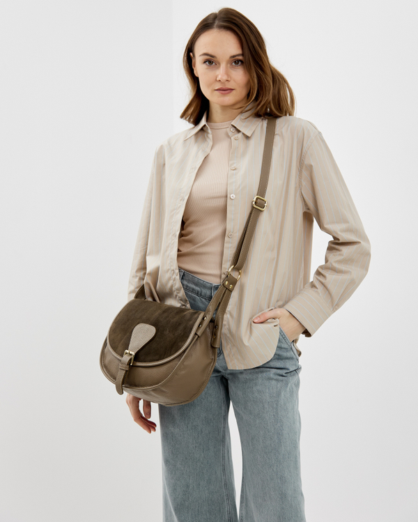 Сумка 561 15 тауп темный