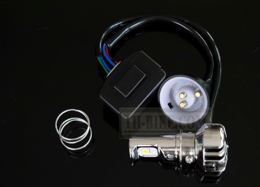 T19 LED bulb. Hi-Low beam. 40W, DC-AC 9-18V. Made in Thailand.