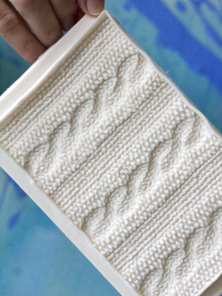 Молд силиконовый для творчества "Вязание с Косами"/ Форма для текстуры, коврик для лепки из полимерной глины, для мыла и воска