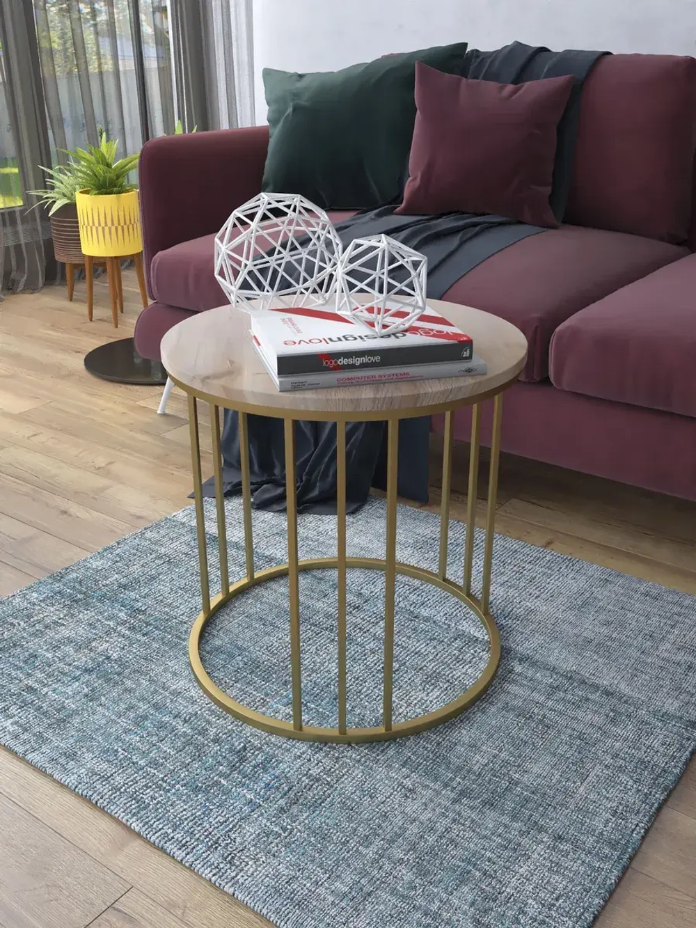 Журнальный стол Трио малый - ЗД - МДФ в ПВХ