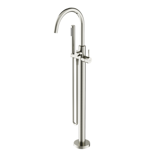 Смеситель для ванны напольный Sancos Etna, брашированный никель, PVD покрытие, SC9009BN