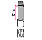 Гибкая подводка для воды ТР-Сантехника 1/2" М10-37 штуцер-гайка 50 см 21814