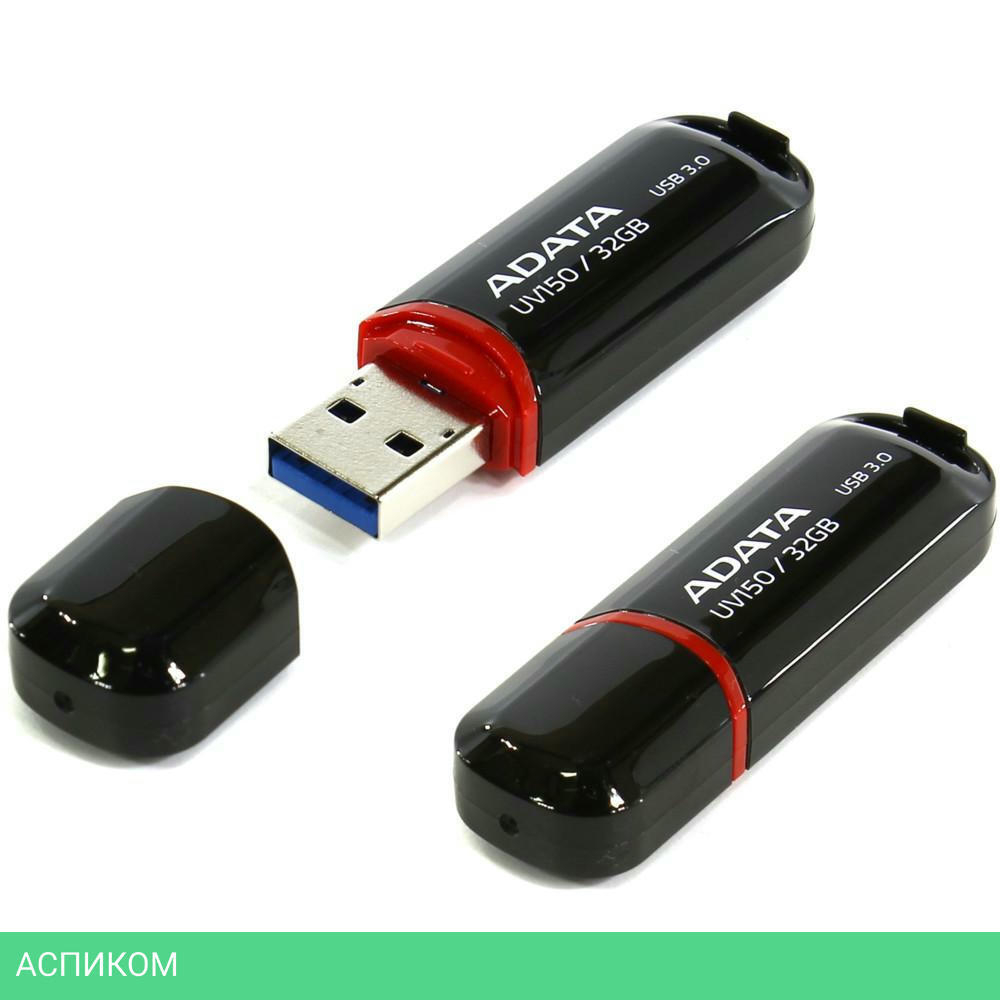 USB Flash-накопитель A-Data AUV150-32G-RBK 32GB