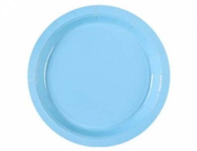 Тарелка пастель голубая 17 см