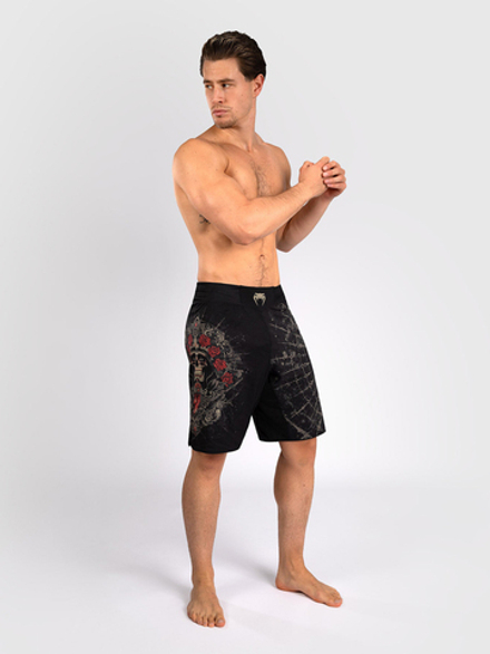 Шорты ММА Venum Santa Muerte 5.0 Deep Black/Gold