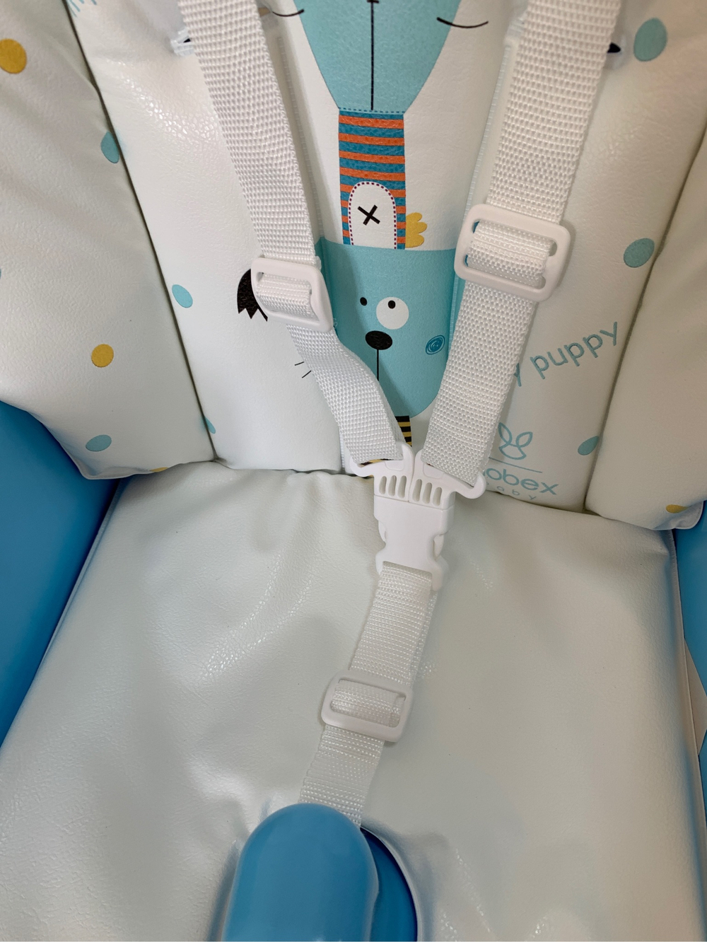 Стул для кормления "Космик" NEW (голубой арт.140703)