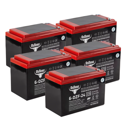 Комплект аккумуляторов RuTrike 6-DZF-24 60V26AH (AGM)