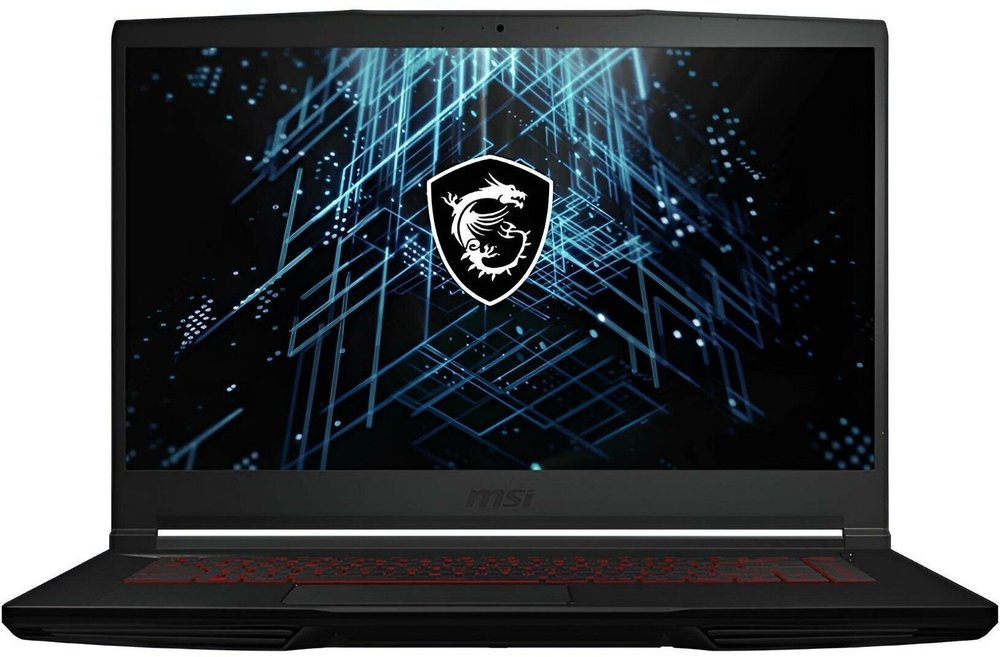 Ноутбук игровой MSI GF63 Thin 12UC-1036XRU 9S7-16R821-1036, 15.6", IPS, Intel Core i5 12450H 2ГГц, 8-ядерный, 16ГБ DDR4, 512ГБ SSD, NVIDIA GeForce RTX 3050 для ноутбуков - 4 ГБ, Free DOS, черный+ USB С WINDOWS 11 ПОДАРОК