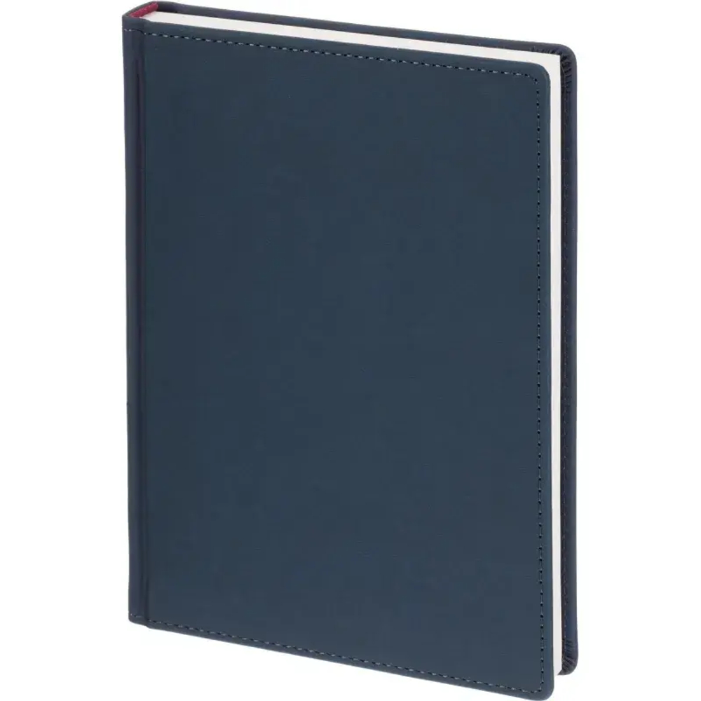 Ежедневник недатированный А5+, 136л, VELVET темно - синий  3-115/18