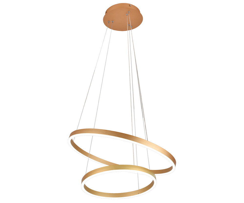 08219,33(3000K) Люстра димм. Тор мат.золото d60+40