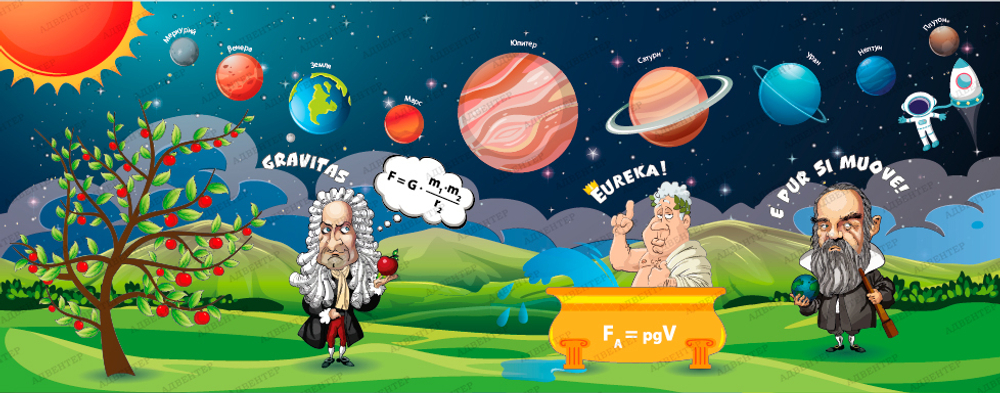 Фотообои для школы Кабинет физики 008