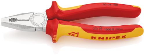 Плоскогубцы комбинированные хромированные 180 мм 0306180SB