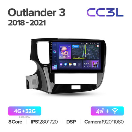 Teyes CC3L 10,2"для Mitsubishi Outlander 2018-2021