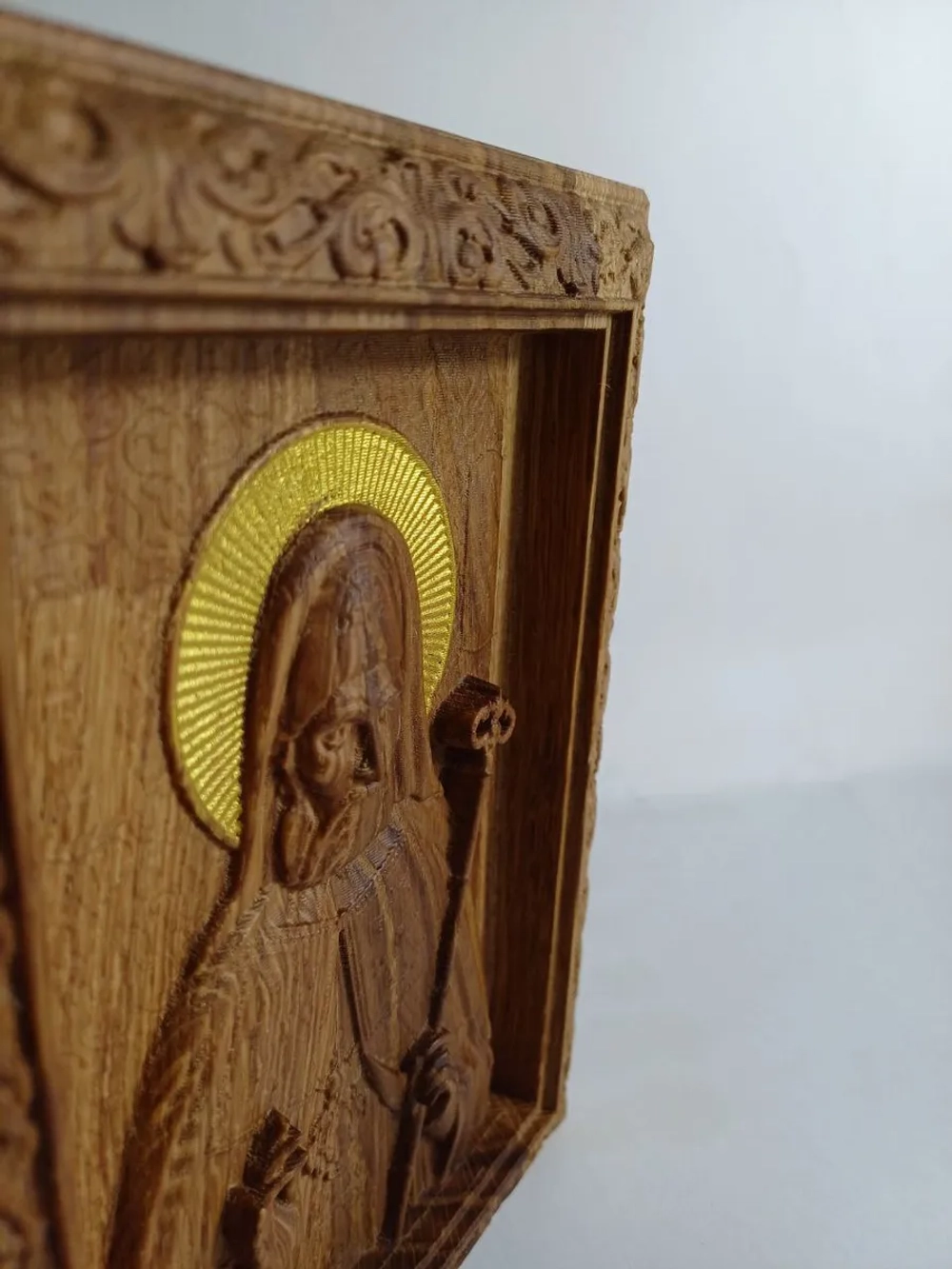 Освященная Икона святителя Митрофана Воронежского из дуба