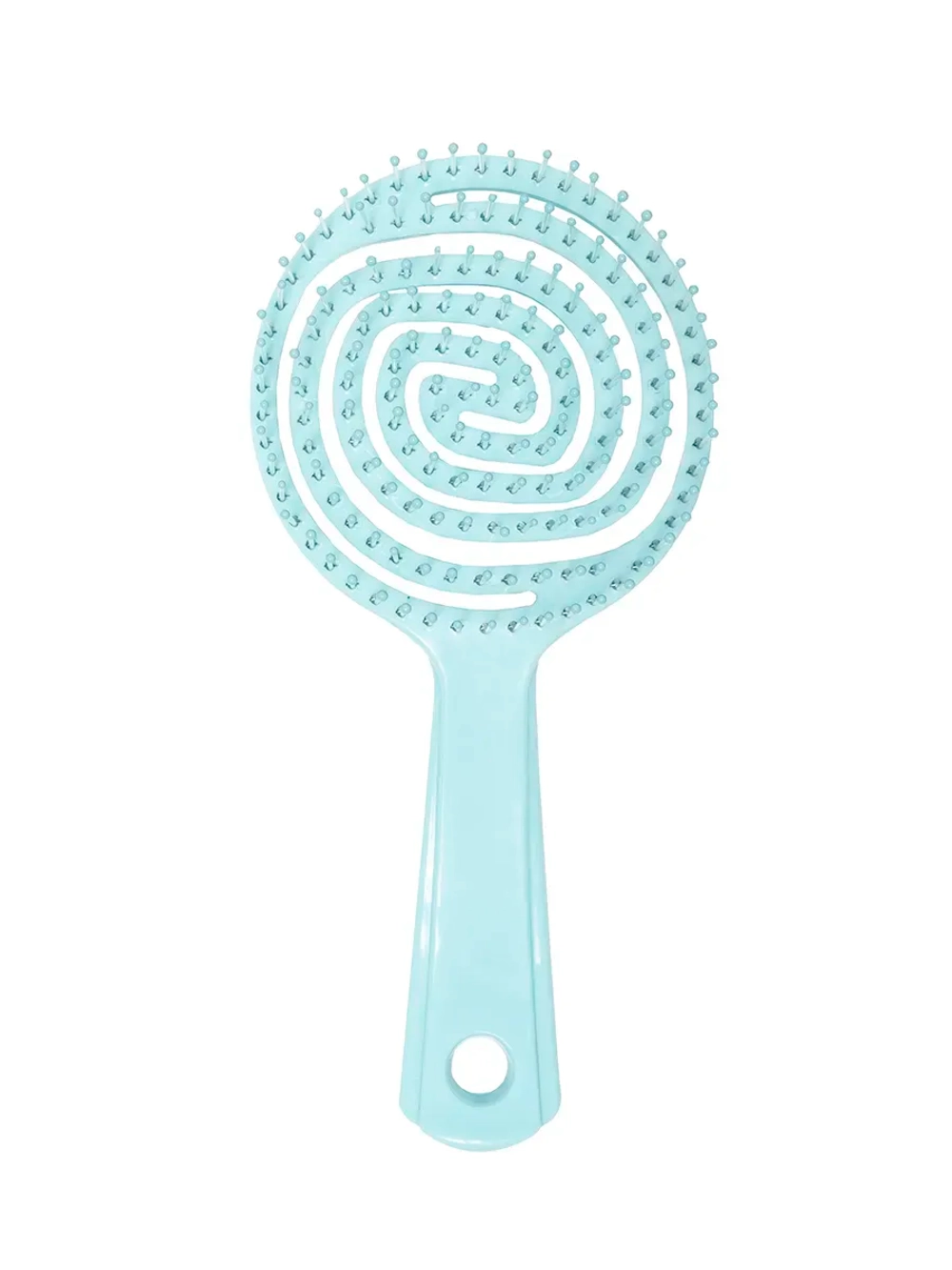 [Solomeya] Мини-расческа для распутывания волос в ФОРМЕ ЛЕДЕНЦА ТИФФАНИ Lollipop Shaped Mini Detangling Hair Brush Tiffany, 1шт