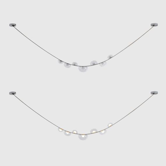 Подвесной светильник Crystal Lux BOSQUE SP7 L3000 GREY/TRANSPARENT
