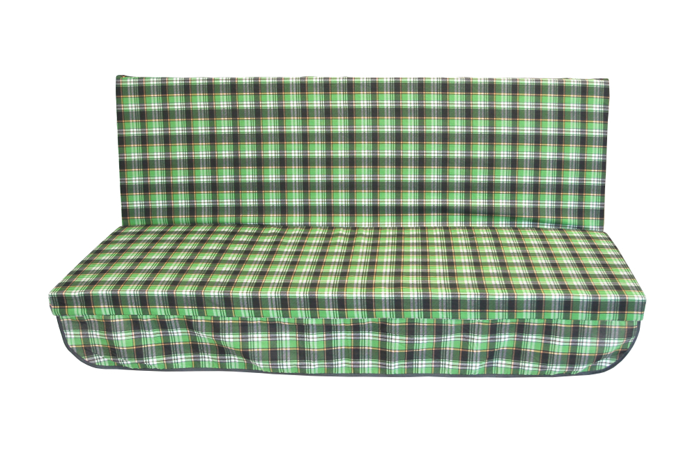 Мягкий элемент 1700х560х70 поликоттон М101-МТ010 арт.Люкс,Люкс2,Комфорт,Триумф,Орбита,Ямайка,Майами (цвет ткани . рис.зеленая клетка "Garden story"