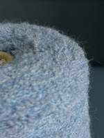 Пряжа букле Pool TREND BABYB4 (80% бебиальпака, 20% па) 400м/100 гр, голубой меланж