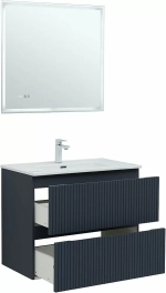 Тумба с раковиной Aquanet Джейн (Flat) 335429/254364 80 маренго